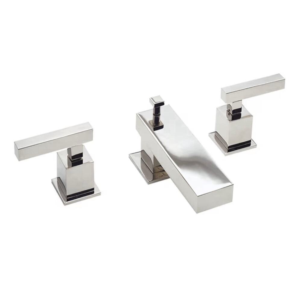 Newport Brass Cube 2 2020 Widespread Lavatory Faucet in Polished Chrome Finish